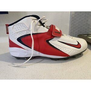 Nike Football Cleats Size 16 Zoom Air White and Red New